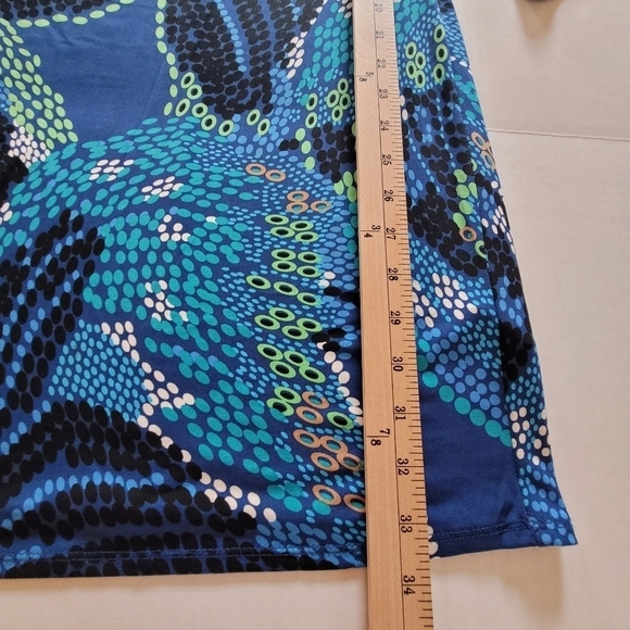 Laundry by Design Blue Sleeve Mini Dress Sz 4 - Picture 5 of 10